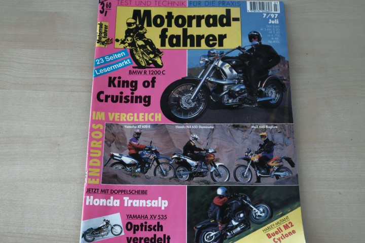 Deckblatt Motorradfahrer (07/1997)