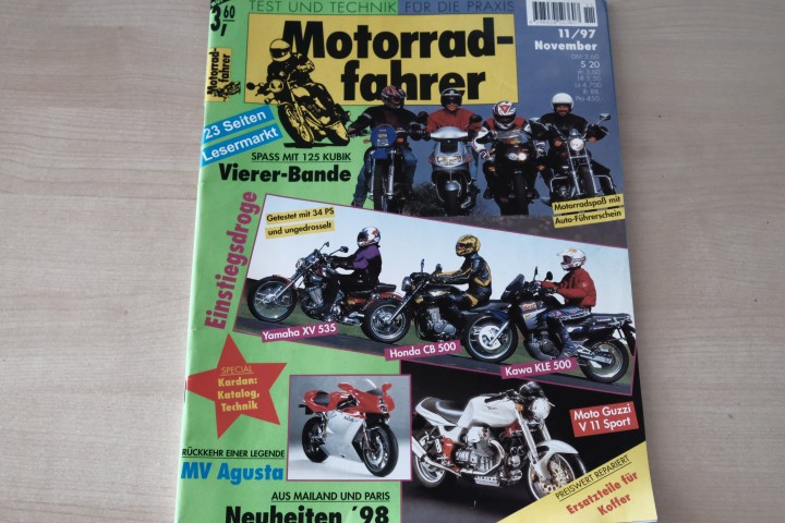 Deckblatt Motorradfahrer (11/1997)