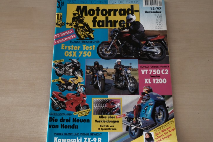 Deckblatt Motorradfahrer (12/1997)