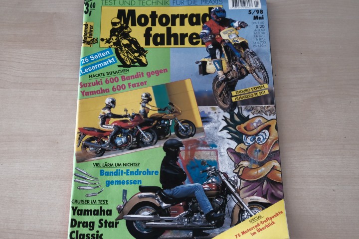Deckblatt Motorradfahrer (05/1998)