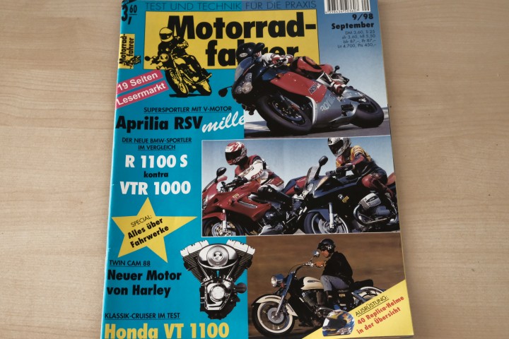 Deckblatt Motorradfahrer (09/1998)