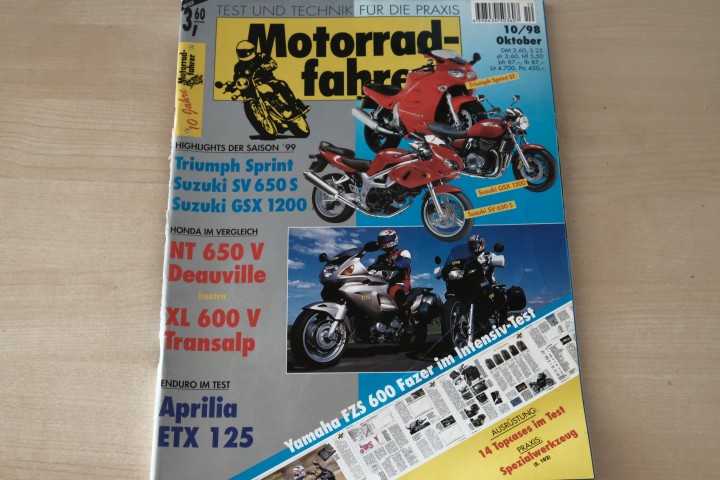 Motorradfahrer 10/1998