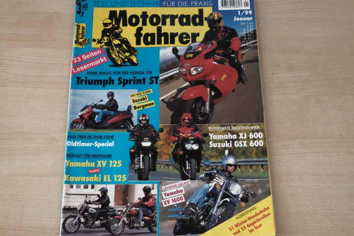 Deckblatt Motorradfahrer (01/1999)