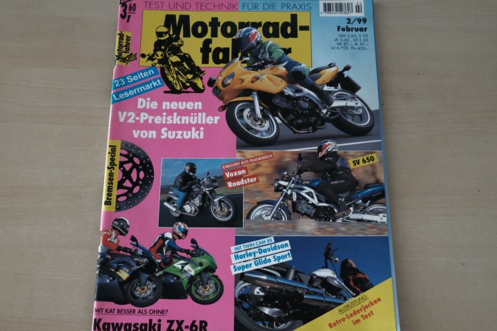 Deckblatt Motorradfahrer (02/1999)