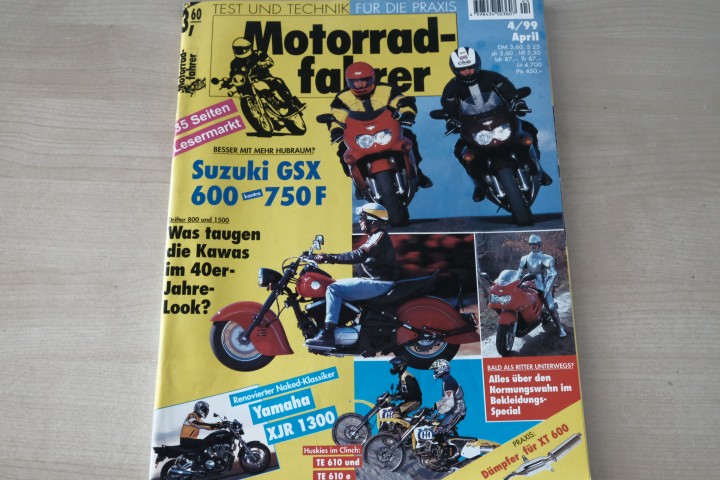 Deckblatt Motorradfahrer (04/1999)