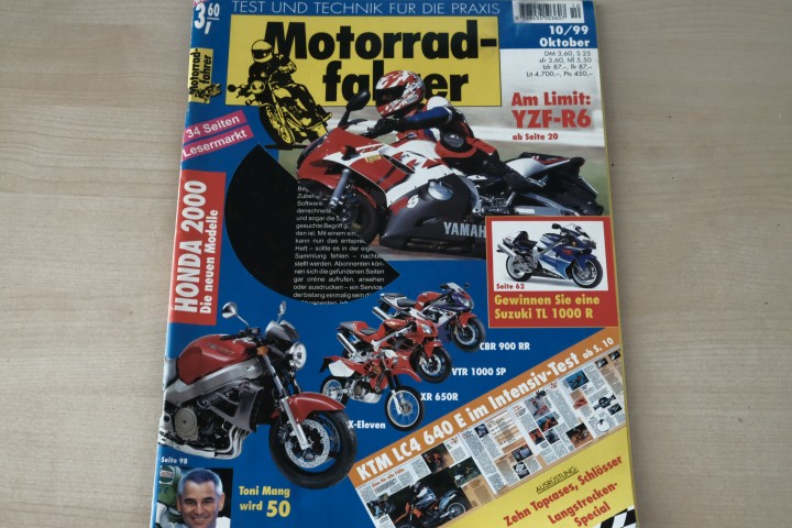 Deckblatt Motorradfahrer (10/1999)