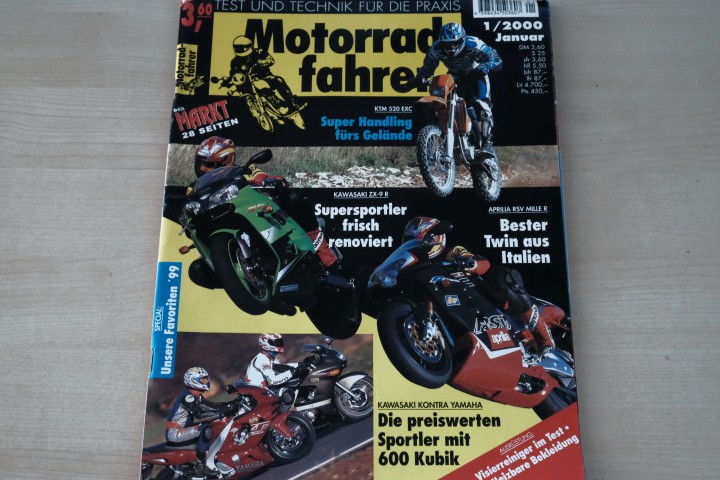 Deckblatt Motorradfahrer (01/2000)