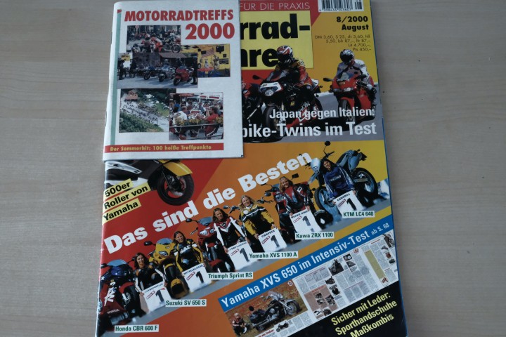 Deckblatt Motorradfahrer (08/2000)