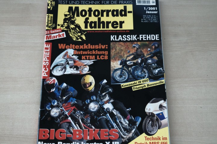Deckblatt Motorradfahrer (01/2001)