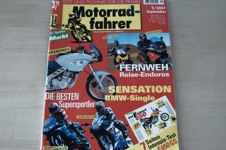Deckblatt Motorradfahrer (09/2001)