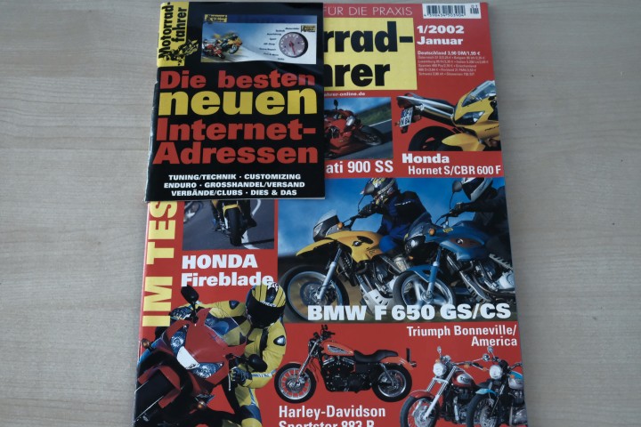 Deckblatt Motorradfahrer (01/2002)