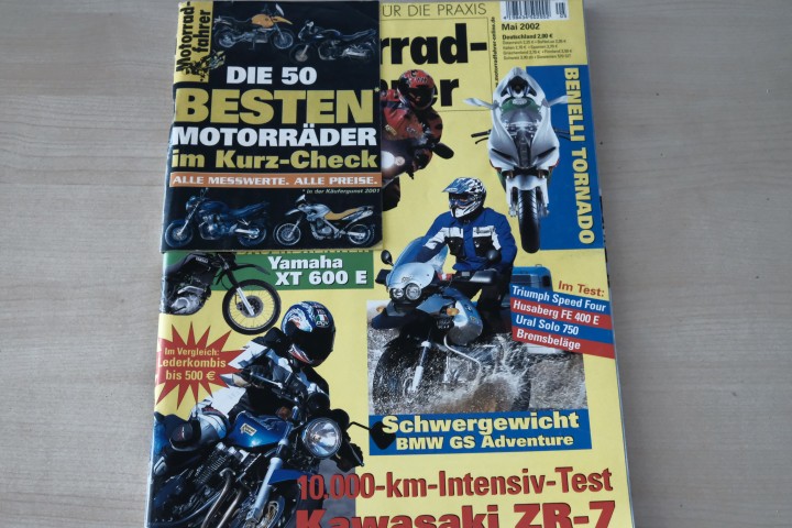 Deckblatt Motorradfahrer (05/2002)