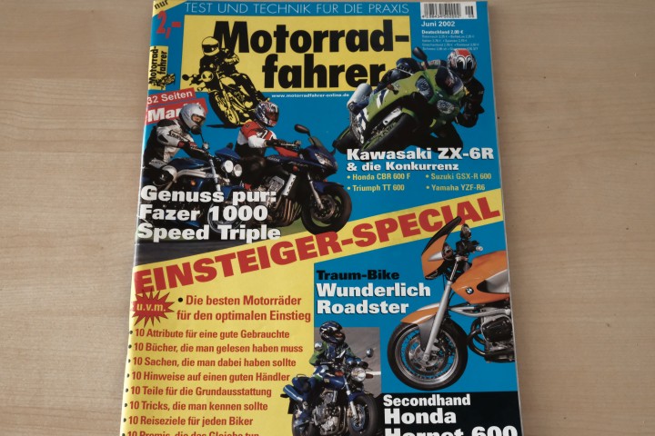 Deckblatt Motorradfahrer (06/2002)