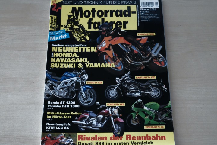 Deckblatt Motorradfahrer (10/2002)