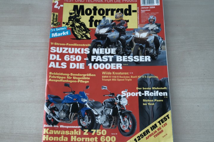 Deckblatt Motorradfahrer (01/2004)
