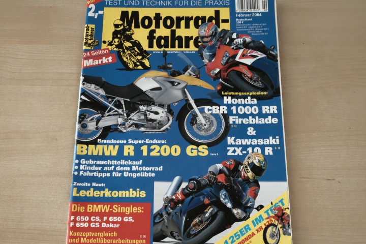 Deckblatt Motorradfahrer (02/2004)
