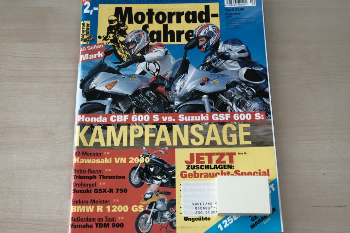 Deckblatt Motorradfahrer (04/2004)
