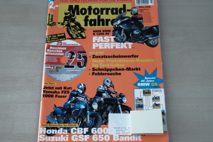 Deckblatt Motorradfahrer (03/2005)