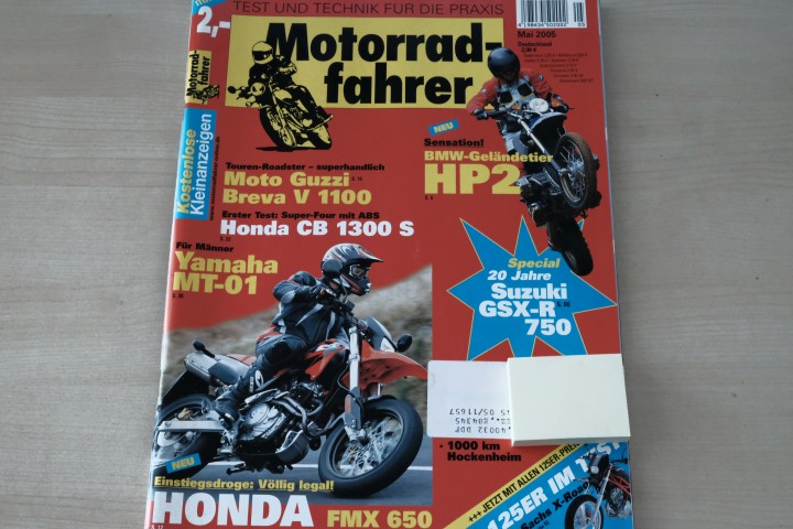 Deckblatt Motorradfahrer (05/2005)