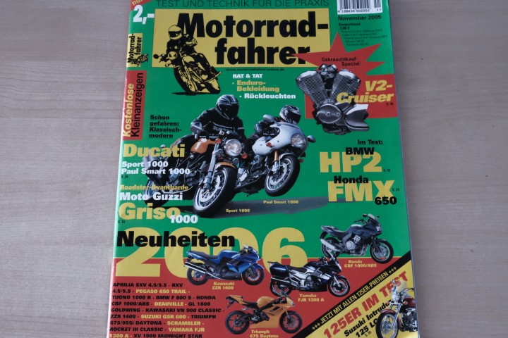Deckblatt Motorradfahrer (11/2005)
