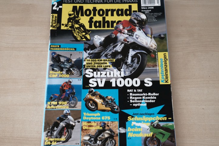 Deckblatt Motorradfahrer (03/2006)