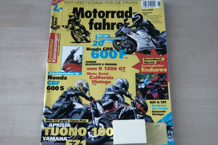 Deckblatt Motorradfahrer (06/2006)