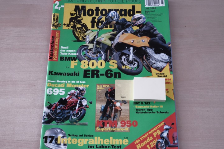 Deckblatt Motorradfahrer (07/2006)
