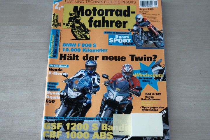 Deckblatt Motorradfahrer (08/2006)