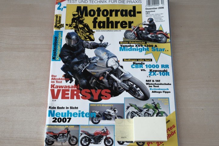 Deckblatt Motorradfahrer (12/2006)