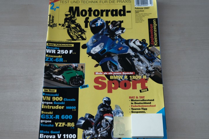 Deckblatt Motorradfahrer (02/2007)