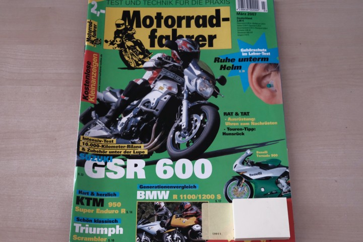 Deckblatt Motorradfahrer (03/2007)