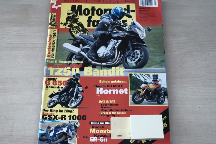 Deckblatt Motorradfahrer (04/2007)