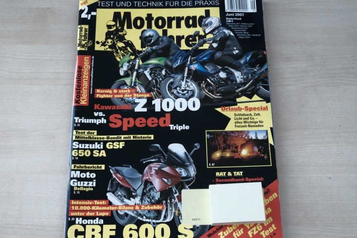 Deckblatt Motorradfahrer (06/2007)