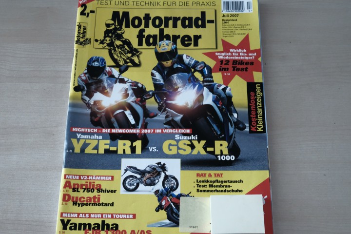 Deckblatt Motorradfahrer (07/2007)