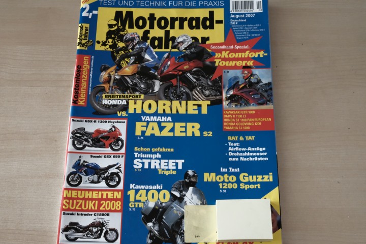 Deckblatt Motorradfahrer (08/2007)