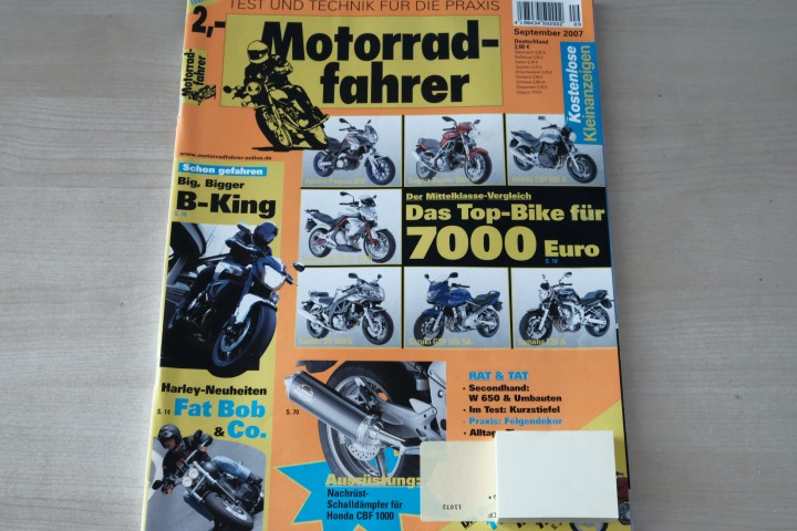 Motorradfahrer 09/2007