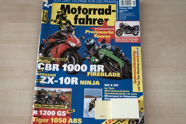 Deckblatt Motorradfahrer (02/2008)