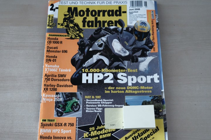 Deckblatt Motorradfahrer (06/2008)