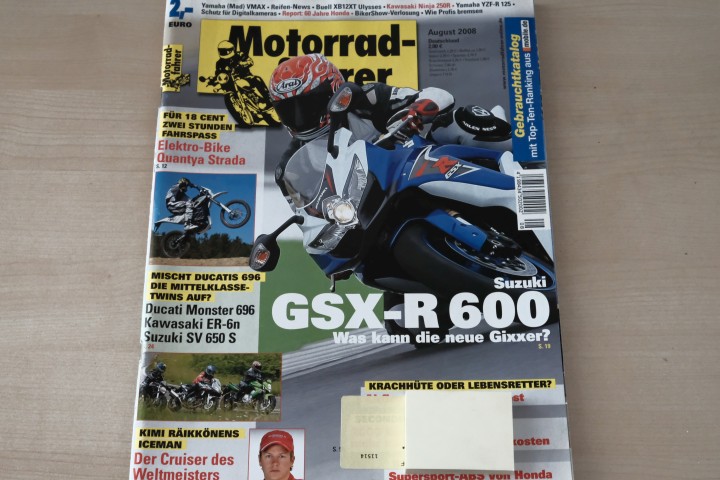 Deckblatt Motorradfahrer (08/2008)