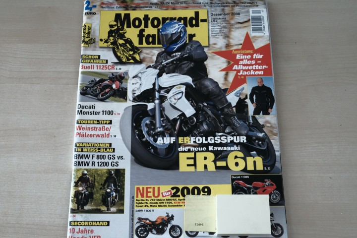 Deckblatt Motorradfahrer (12/2008)