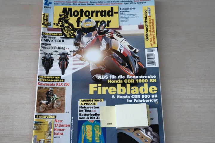 Deckblatt Motorradfahrer (02/2009)