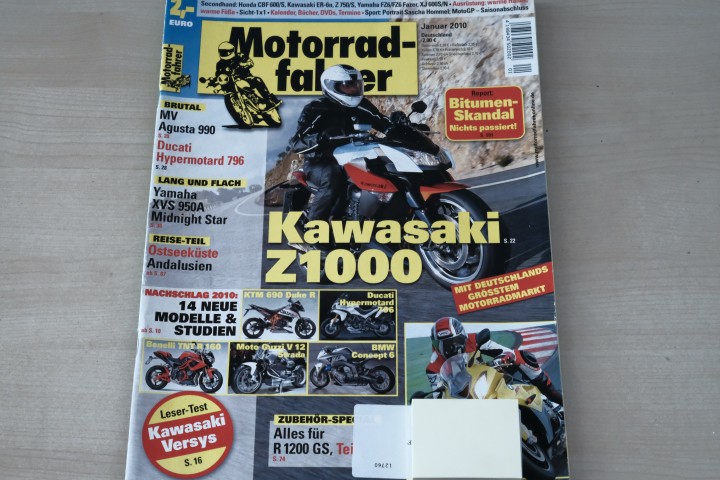 Deckblatt Motorradfahrer (01/2010)
