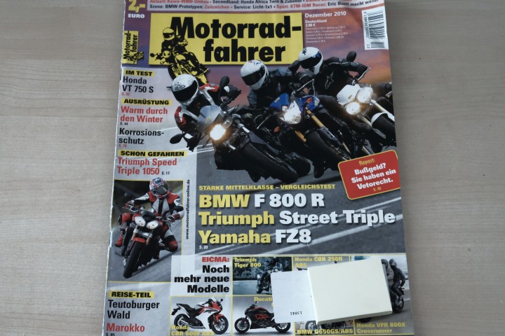 Deckblatt Motorradfahrer (12/2010)