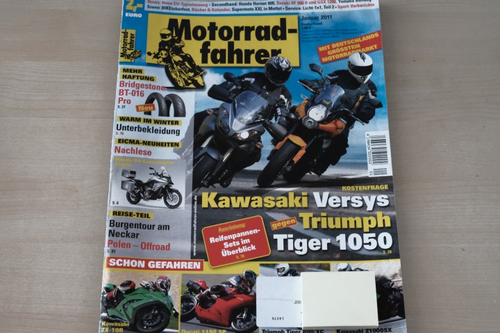 Deckblatt Motorradfahrer (01/2011)