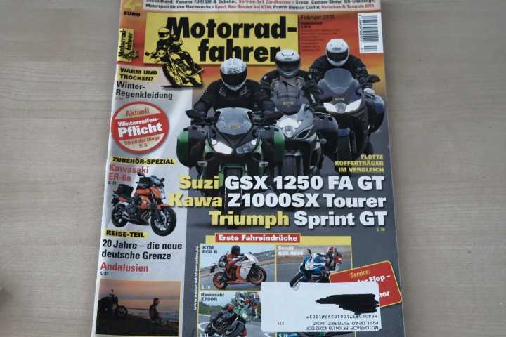 Deckblatt Motorradfahrer (02/2011)
