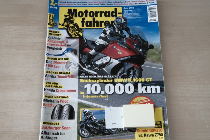Deckblatt Motorradfahrer (06/2011)