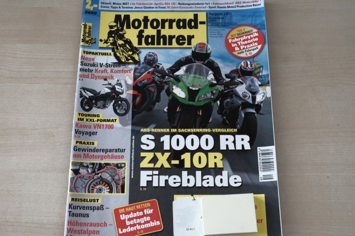 Deckblatt Motorradfahrer (08/2011)