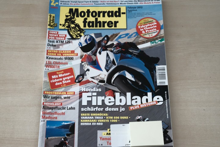 Deckblatt Motorradfahrer (02/2012)