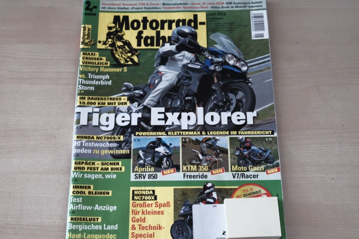 Deckblatt Motorradfahrer (06/2012)