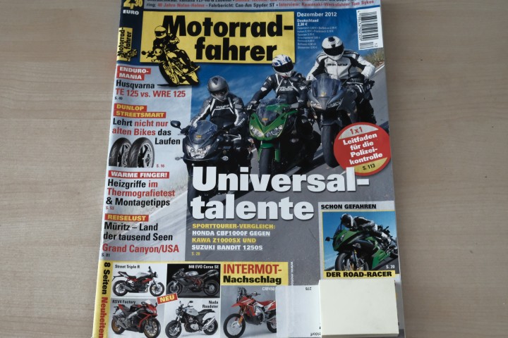 Deckblatt Motorradfahrer (12/2012)